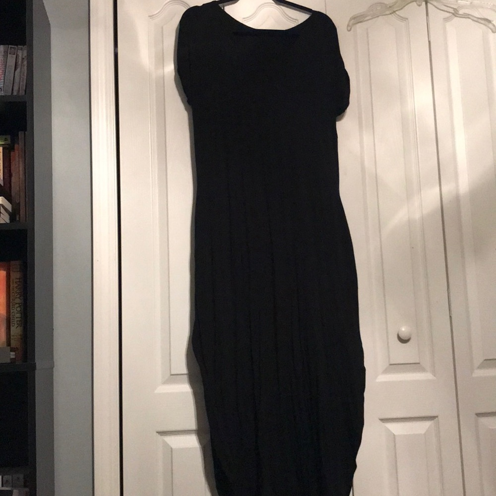 Black maxi dress